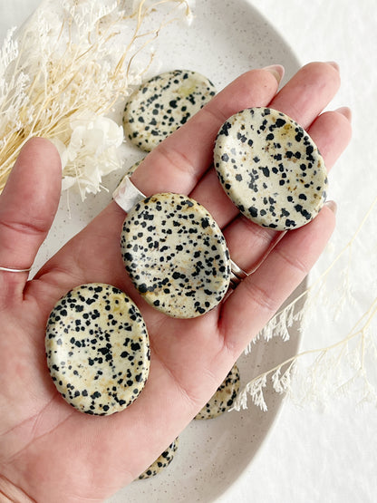 DALMATIAN JASPER WORRY STONE || INTUITIVELY CHOSEN