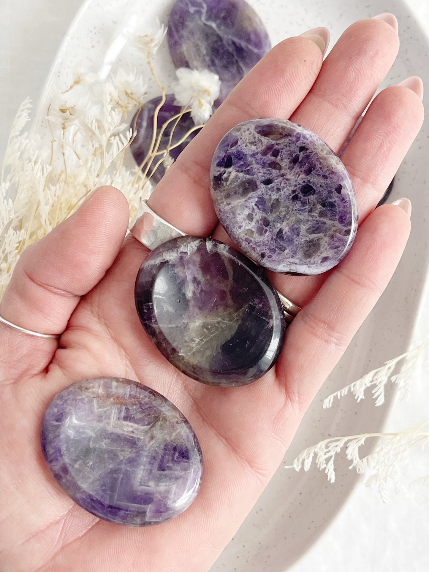DREAM AMETHYST WORRY STONE || INTUITIVELY CHOSEN