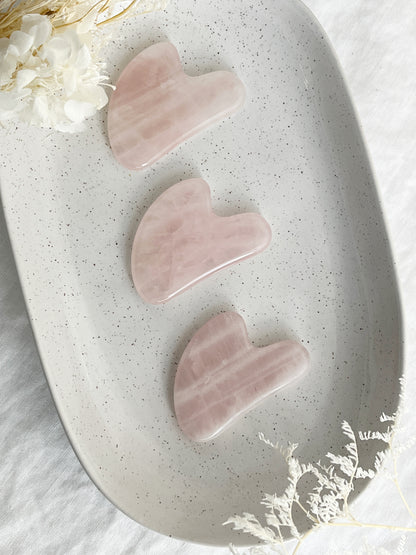 MINI ROSE QUARTZ GUA SHA AUSTRALIA