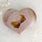 DRUZE AGATE HEART || 33006