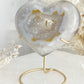 DRUZE AGATE HEART || 33009