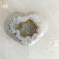 DRUZE AGATE HEART || 33010