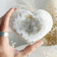 DRUZE AGATE HEART || 33011