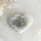 DRUZE AGATE HEART || 33011