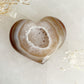 DRUZE AGATE HEART || 33012