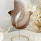 BROWN WHITE DRUZE AGATE HAMSA HAND CARVING AUSTRALIA