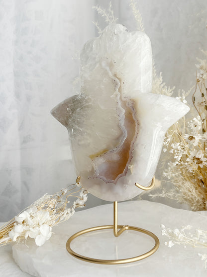 DRUZE AGATE HAMSA || 33005