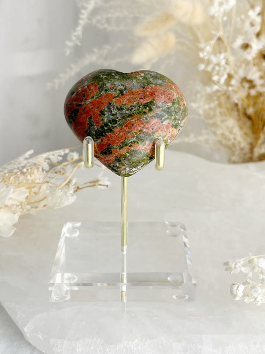 UNAKITE PUFFY HEART AUSTRALIA