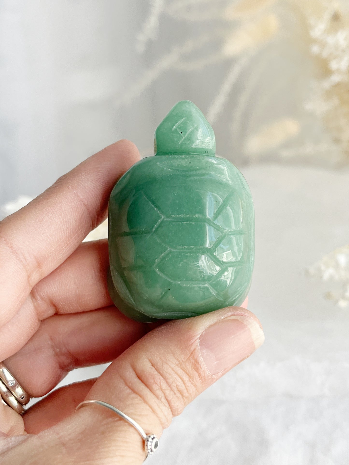 GREEN AVENTURINE TURTLE || 32213