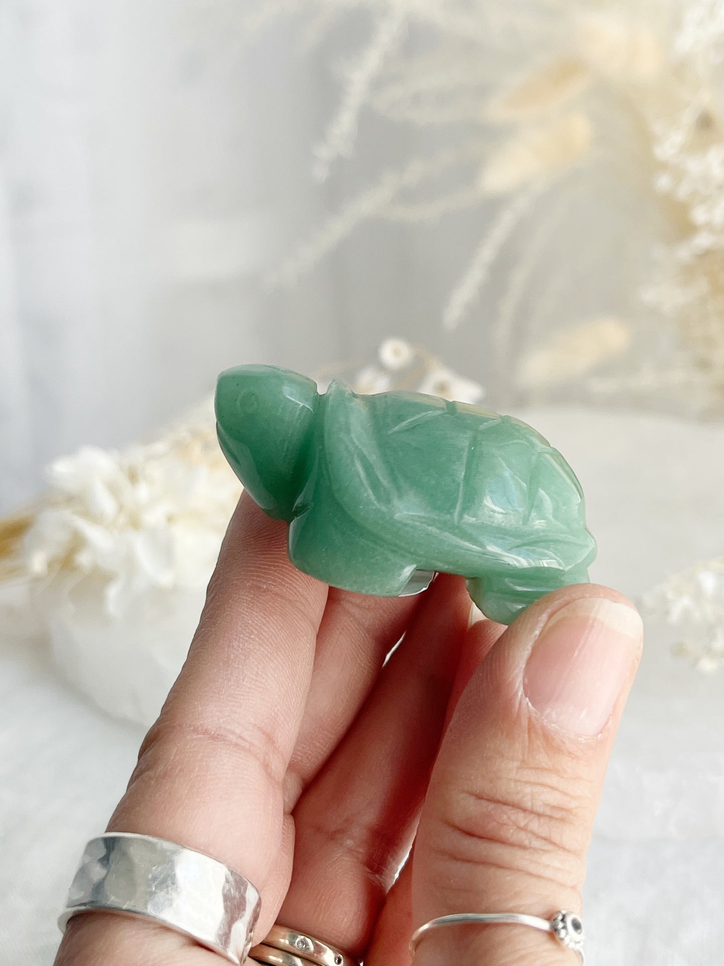 GREEN AVENTURINE TURTLE || 32213