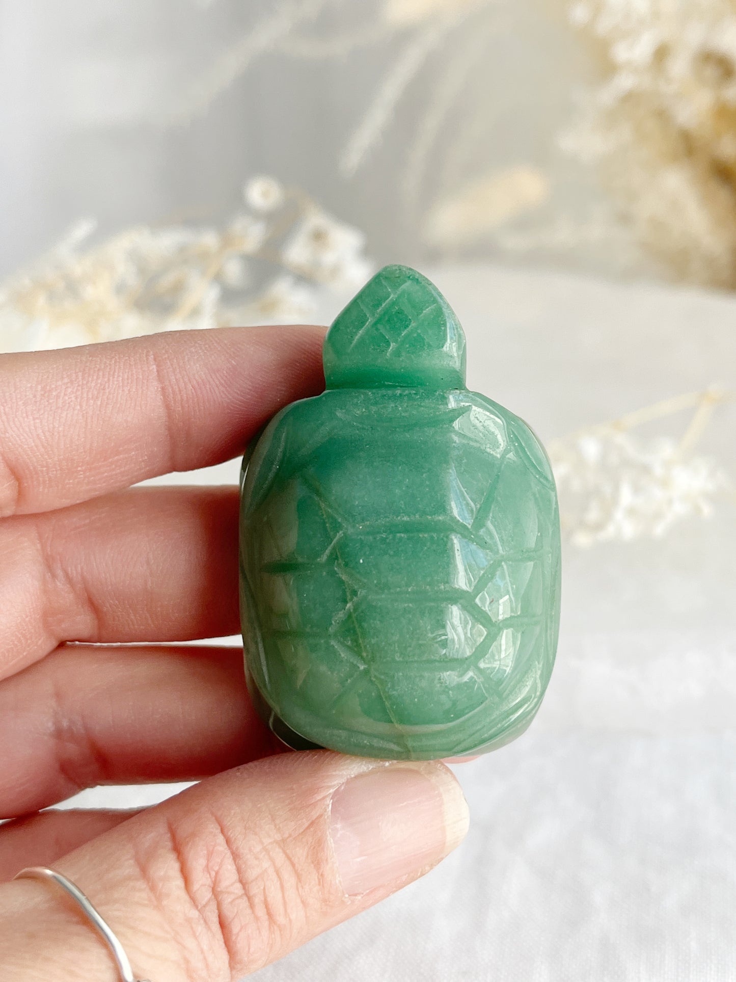 GREEN AVENTURINE TURTLE || 32214