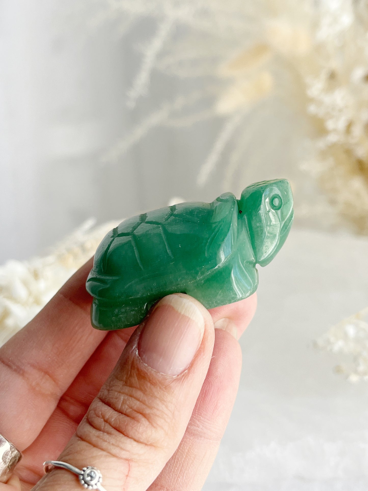 GREEN AVENTURINE TURTLE || 32214