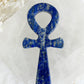 Lapis Lazuli ankh carving, stoned and saged crystal shop Australia