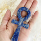 Lapis Lazuli ankh carving, stoned and saged crystal shop Australia