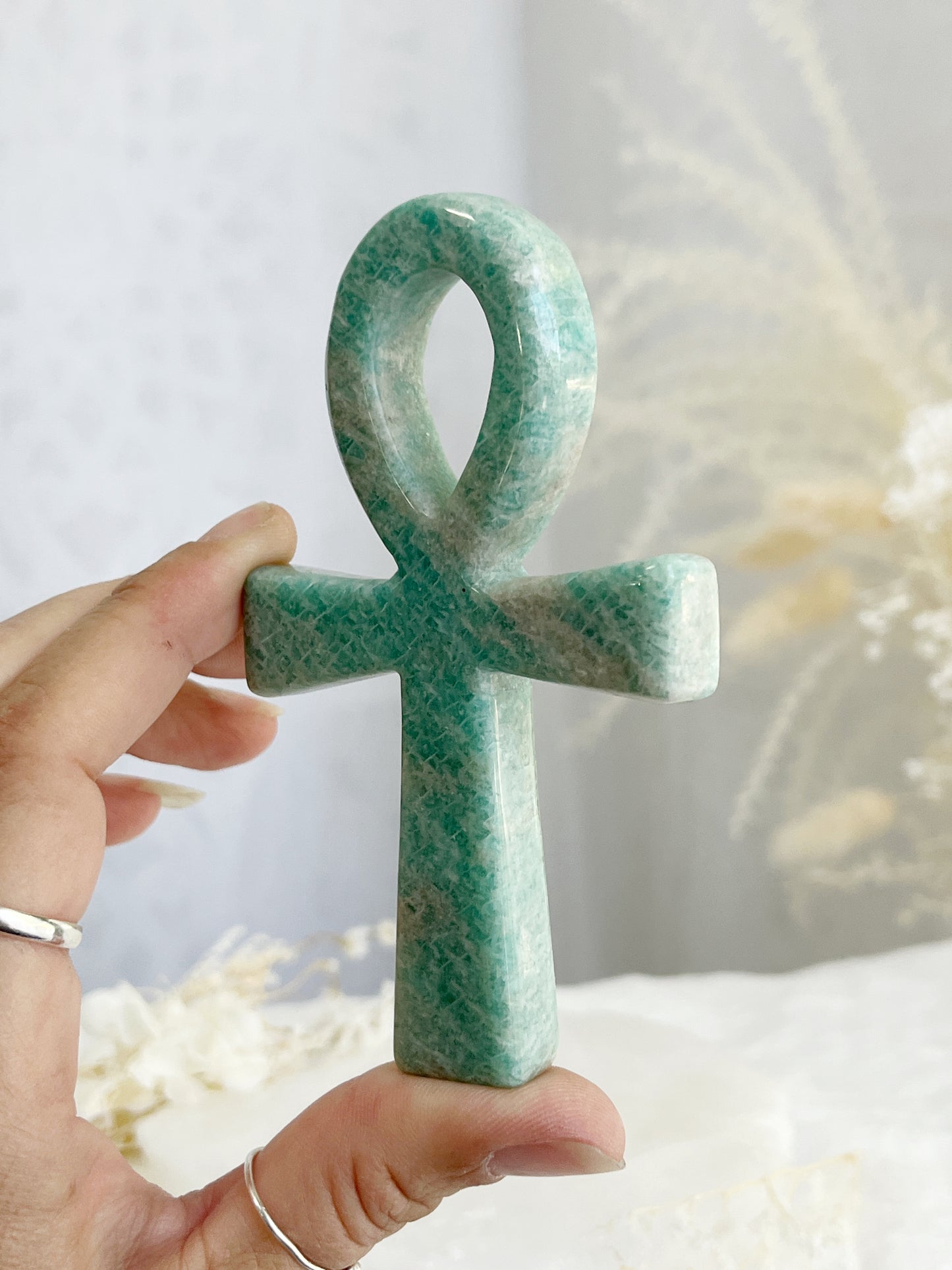 AMAZONITE ANKH || 33037