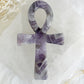 dream amethyst ankh carving, stoned and saged crystal shop Australia