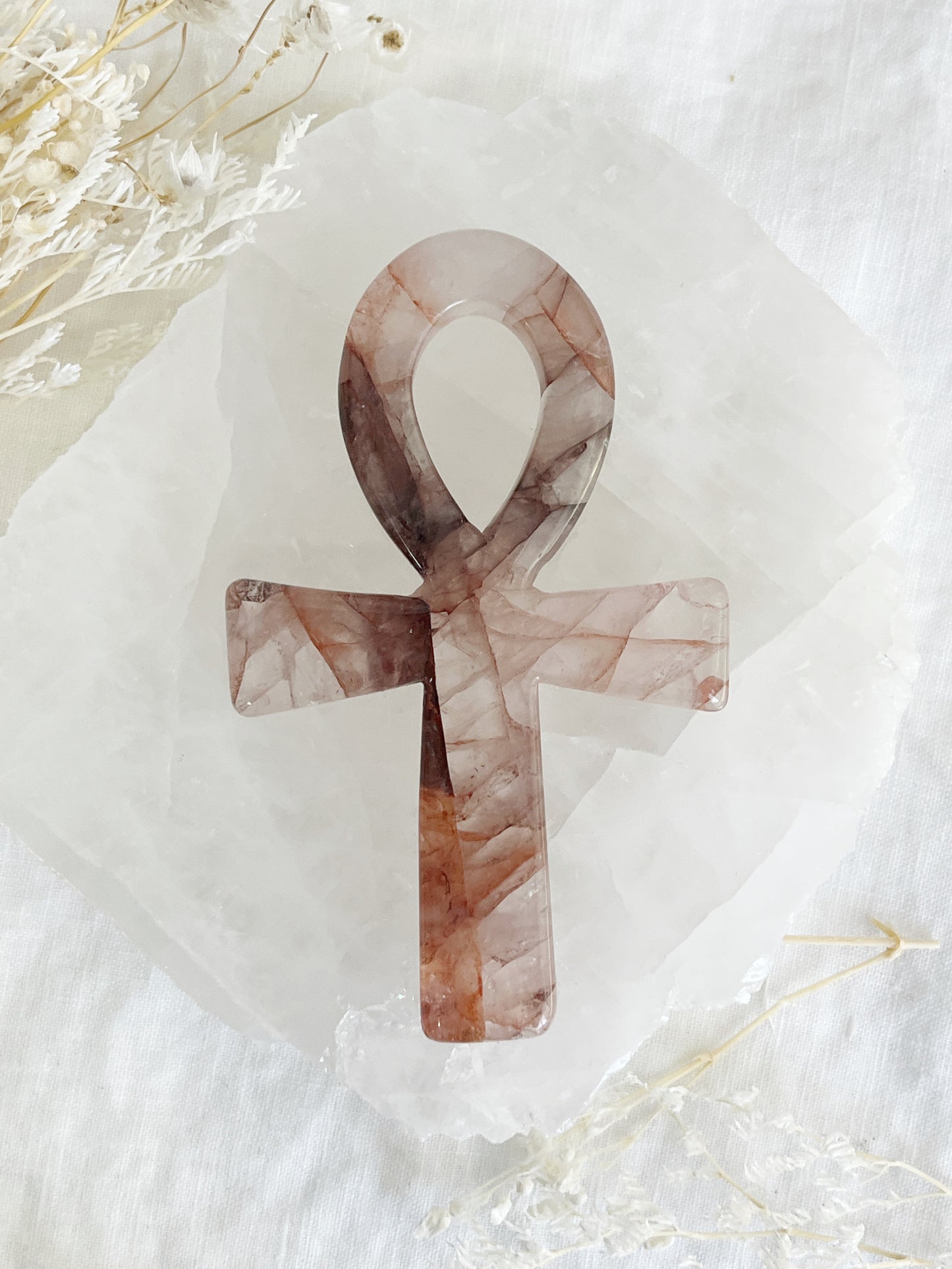 FIRE QUARTZ ANKH || 33047
