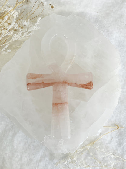 FIRE QUARTZ ANKH || 33048