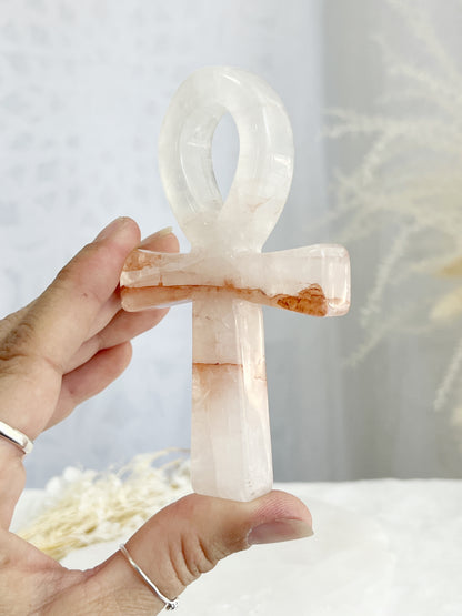 FIRE QUARTZ ANKH || 33048