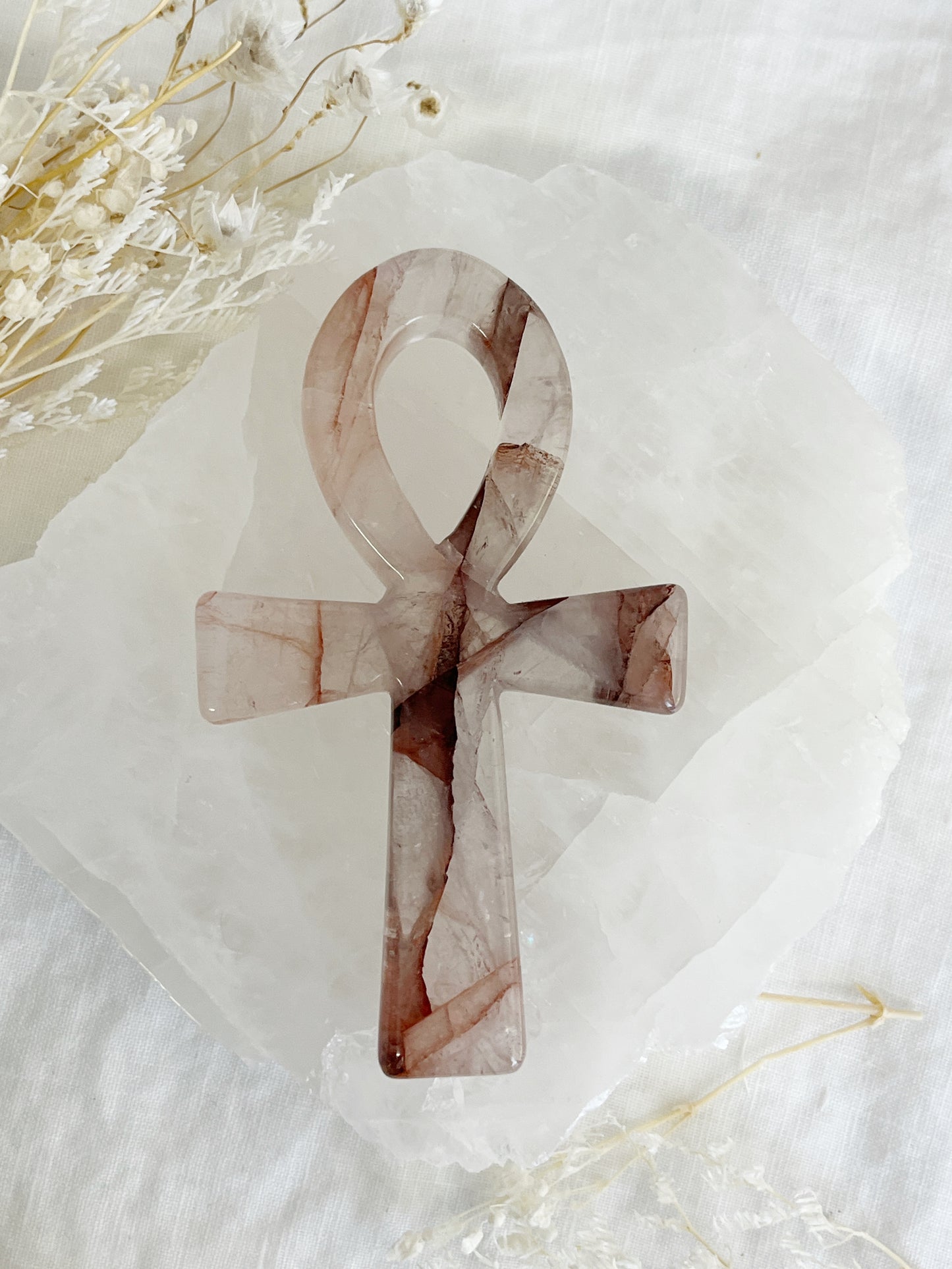 FIRE QUARTZ ANKH || 33049