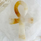 golden healer ankh carving, stoned and saged crystal shop Australia