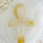 golden healer ankh carving, stoned and saged crystal shop Australia