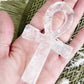 clear quartz ankh carving, stoned and saged crystal shop Australia