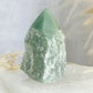 GREEN AVENTURINE SEMI POLISHED POINT || 33076