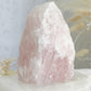 rose quartz cut base self standing rough, stoned and saged crystal shop Australia