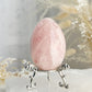 Rose Quartz egg, gemmy, Stoned and Saged crystal shop Australia