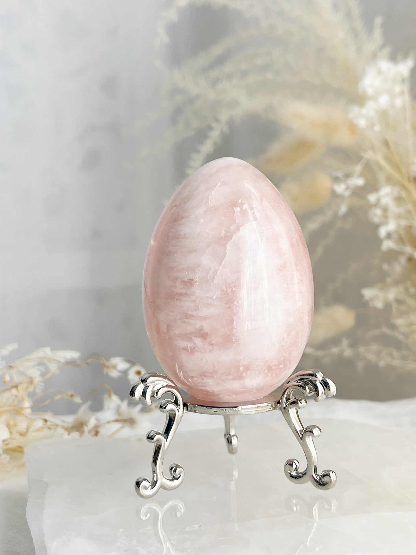 ROSE QUARTZ EGG || 33094