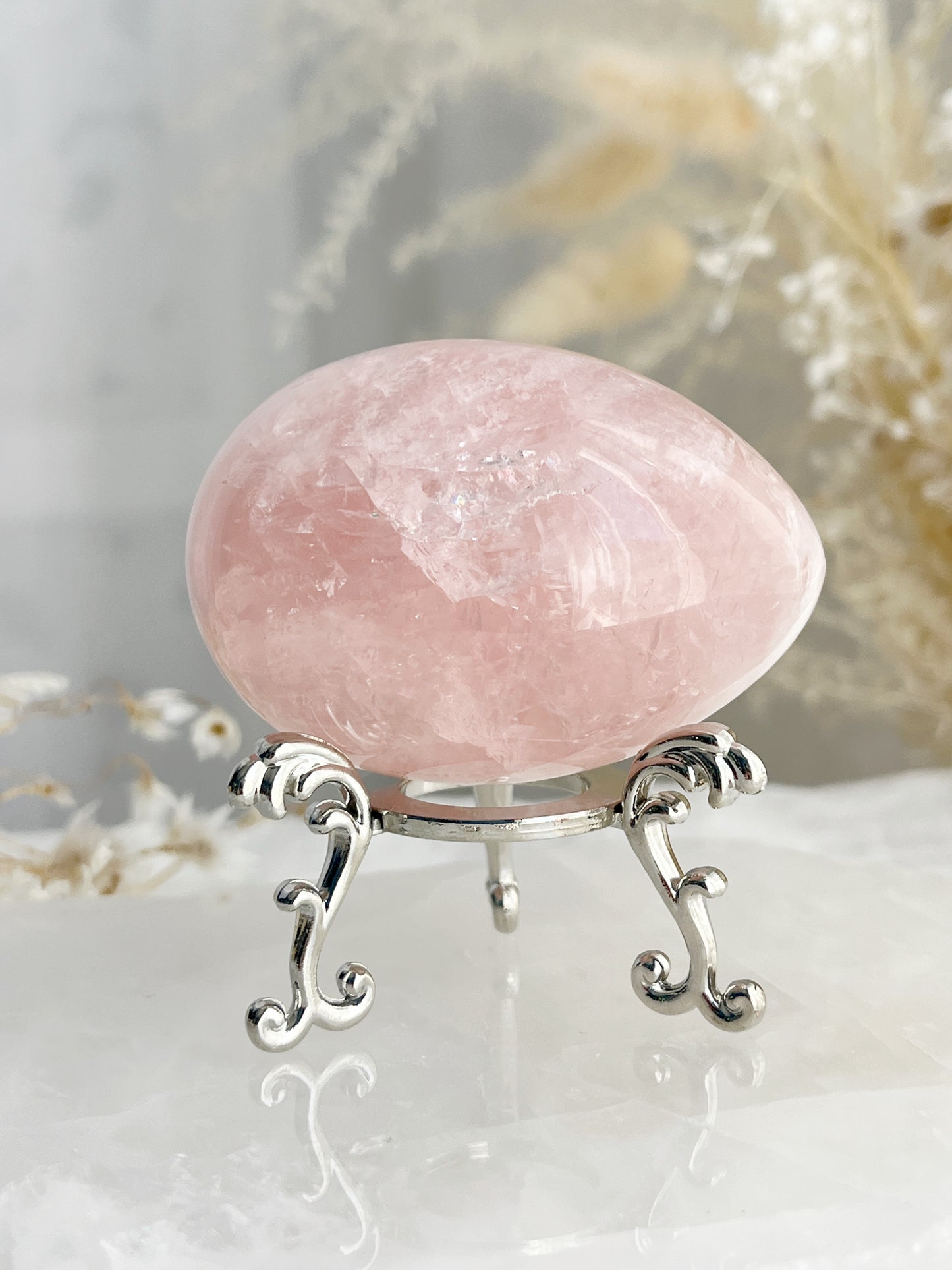 ROSE QUARTZ EGG || 33094