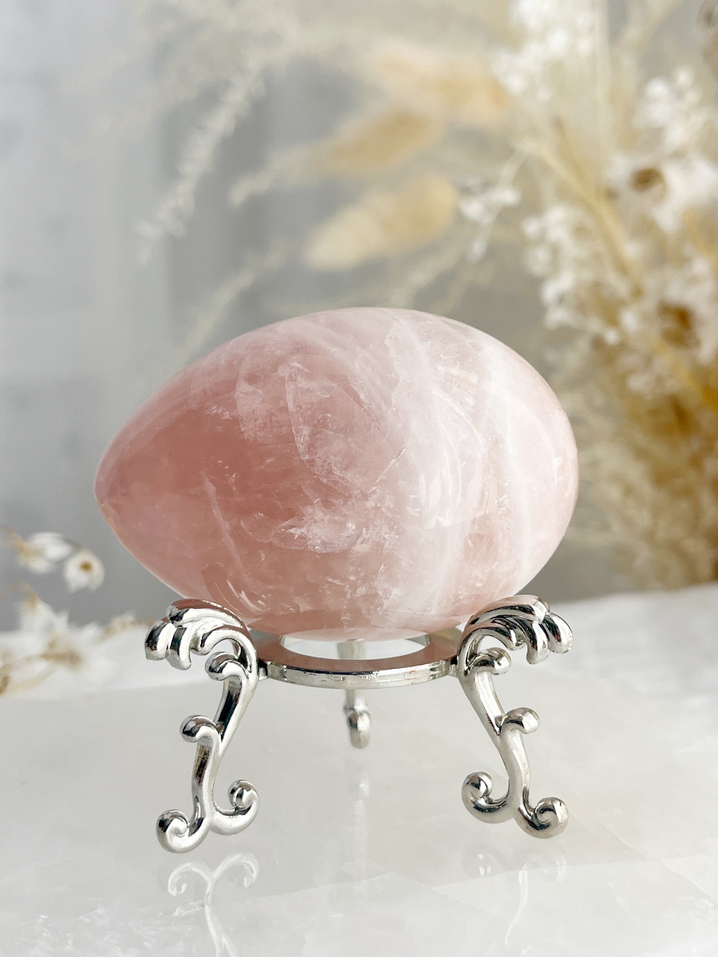 ROSE QUARTZ EGG || 33095