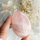 Rose Quartz egg, gemmy, Stoned and Saged crystal shop Australia