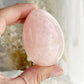 Rose Quartz egg, gemmy, Stoned and Saged crystal shop Australia