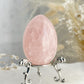 Rose Quartz egg, gemmy, Stoned and Saged crystal shop Australia