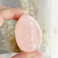 Rose Quartz egg, gemmy, Stoned and Saged crystal shop Australia