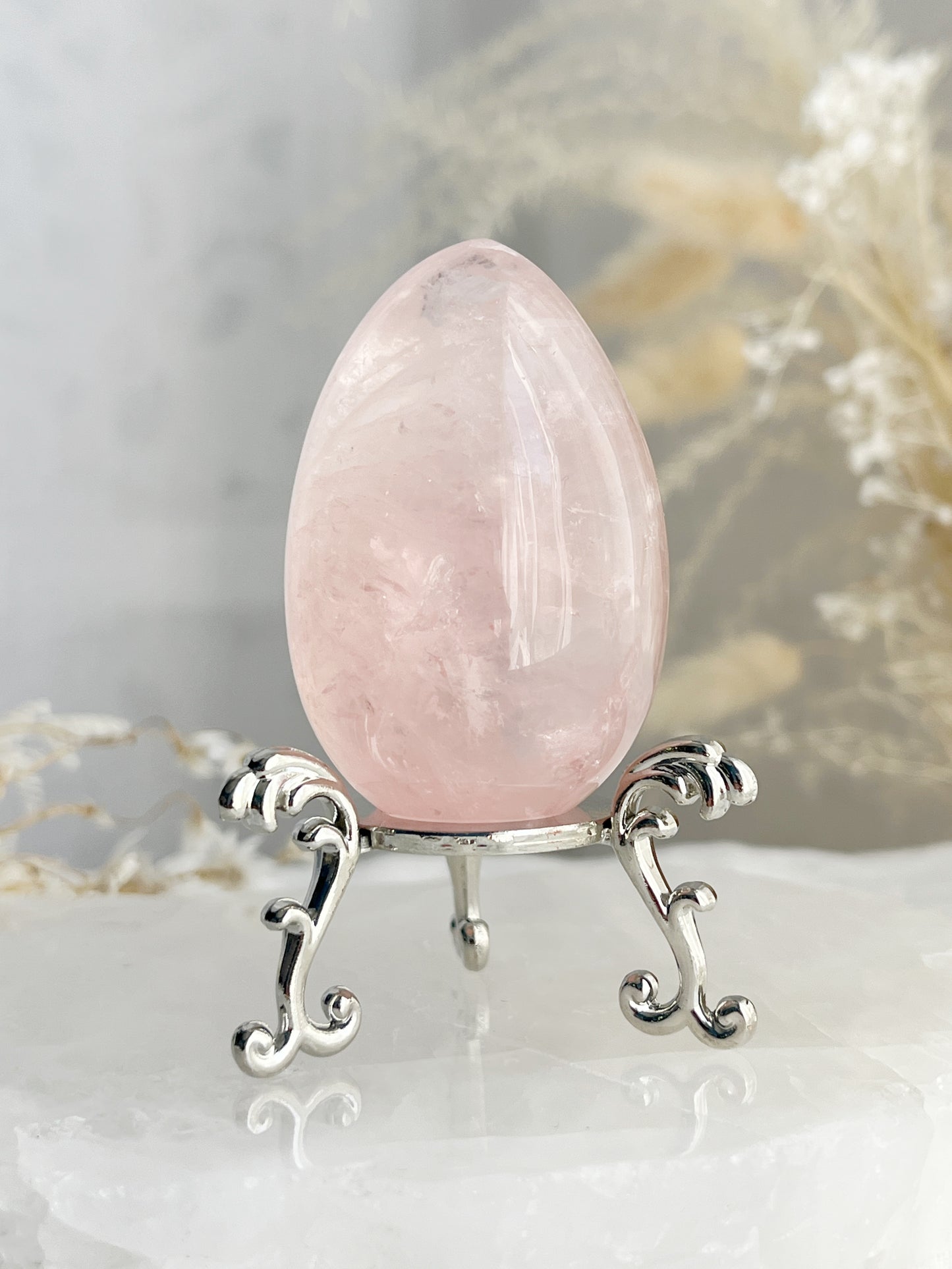 ROSE QUARTZ EGG || 33098