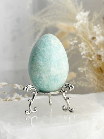 Amazonite egg, Stoned and Saged crystal shop Australia