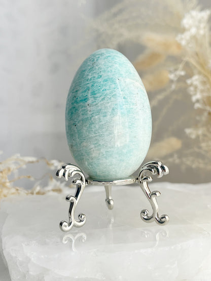 Amazonite egg, Stoned and Saged crystal shop Australia