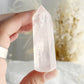 gemmy Rose Quartz generator tower, Stoned and Saged crystal shop Australia