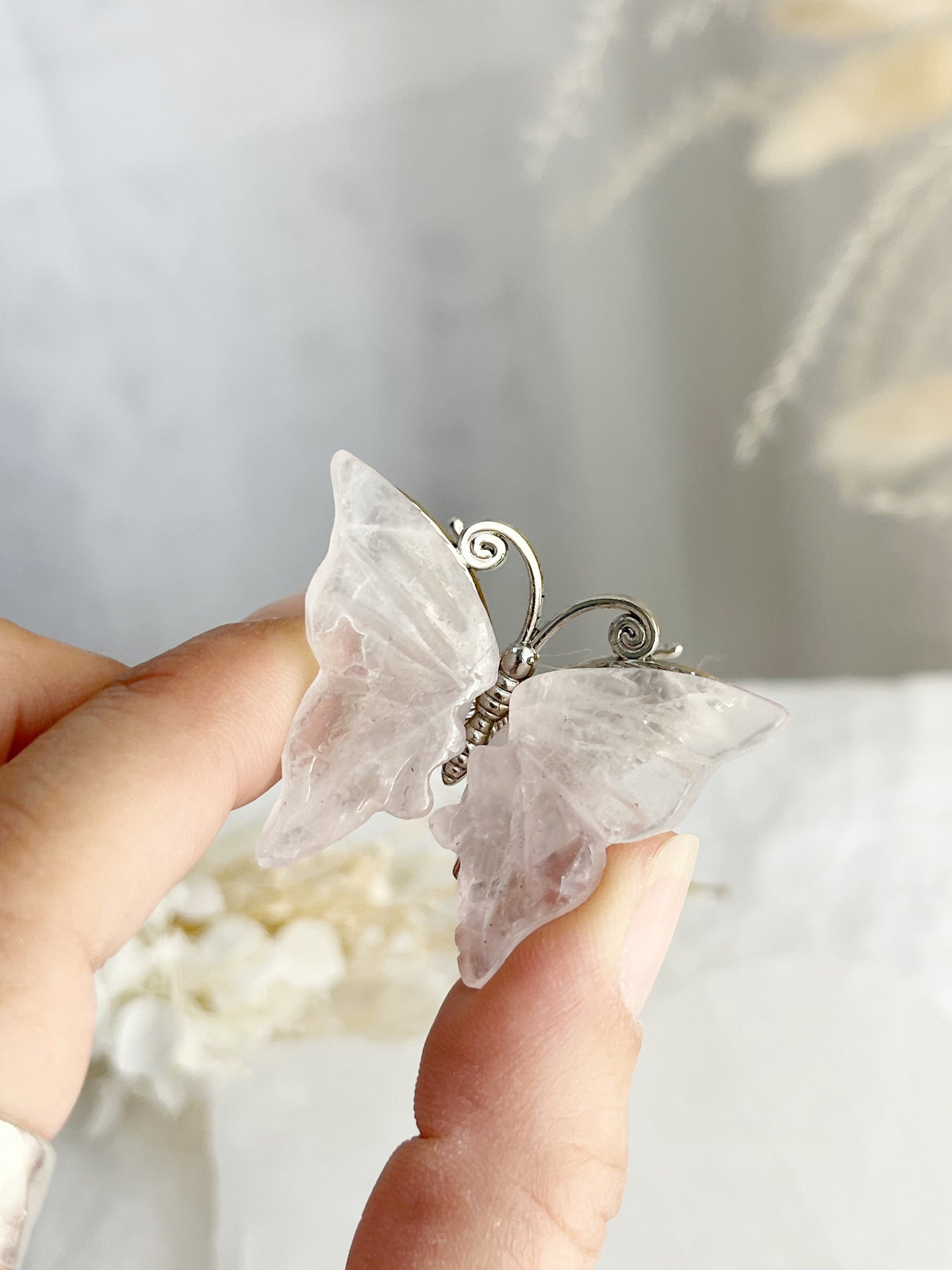 ROSE QUARTZ BUTTERFLY MINI || 33067