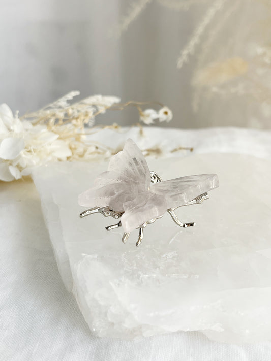 ROSE QUARTZ BUTTERFLY MINI || 33067