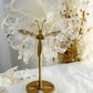Clear Quartz butterfly wings on gold stand with golden healer inclusions, Stoned and Saged crystal shop Australia
