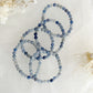 BLUE QUARTZ BEAD BRACELET, 6MM STONED AND SAGED AUSTRALIA  CRYSTAL SHOP