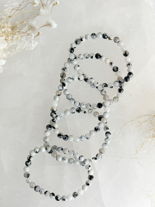 RAINBOW MOONSTONE 6MM BEAD BRACELET STONED AND SAGED AUSTRALIA
