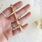PEACHY MOONSTONE BEAD BRACELET || 6MM