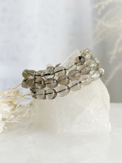 SMOKEY QUARTZ PEBBLE BRACELET || INTUITIVELY CHOSEN