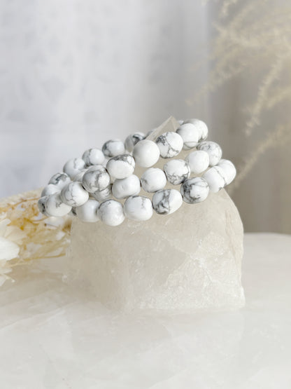HOWLITE PEBBLE BEAD BRACELET || INTUITIVELY CHOSEN