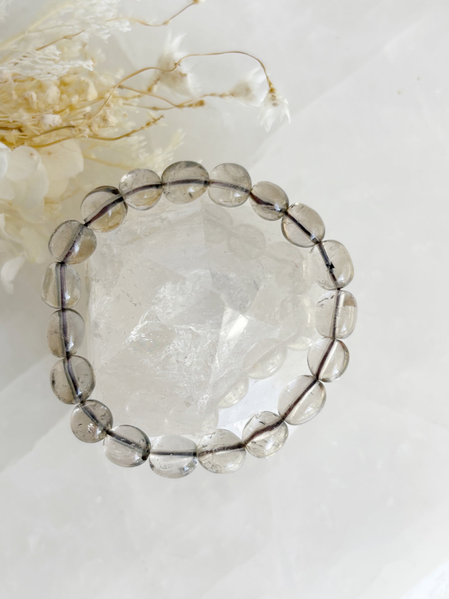 SMOKEY QUARTZ PEBBLE BRACELET || INTUITIVELY CHOSEN